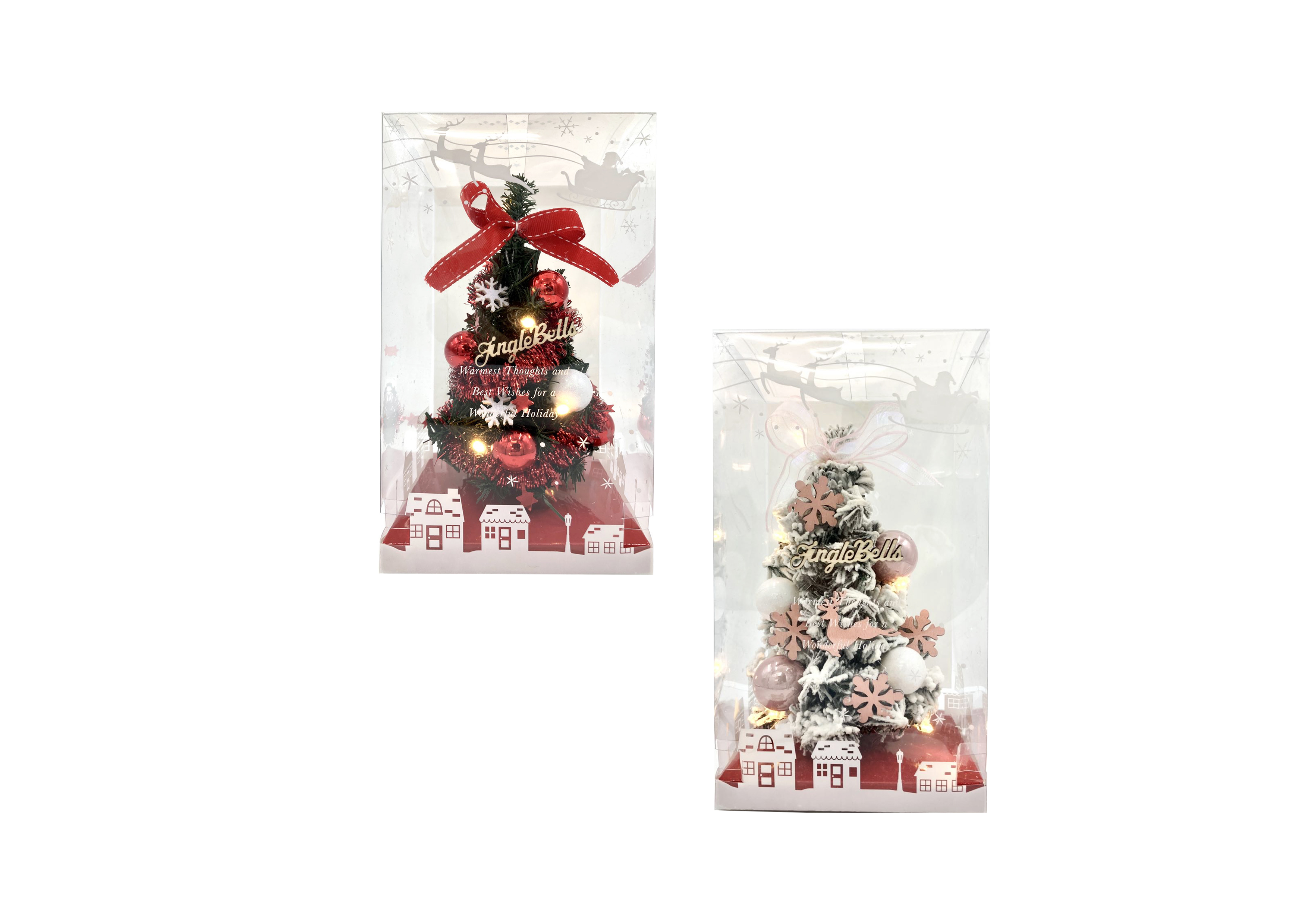 クリスマス】キラキラ光る卓上ミニツリー23cm | カヨ通商株式会社